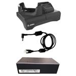 Zebra TC53/TC58 1-slotová nabíječka pro 1x terminál a 1x náhradní baterii, napájecí zdroj a DC kabel